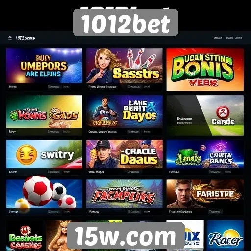 Opções de jogos disponíveis no 1012bet